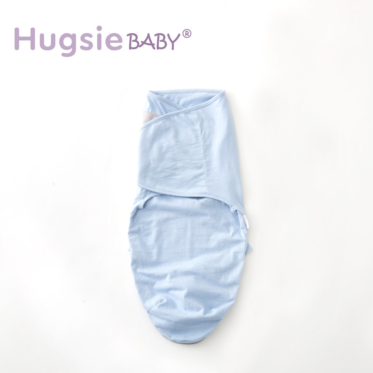 HugsieBABY Silent Pouch Swaddle (For 0-4months baby)Blue