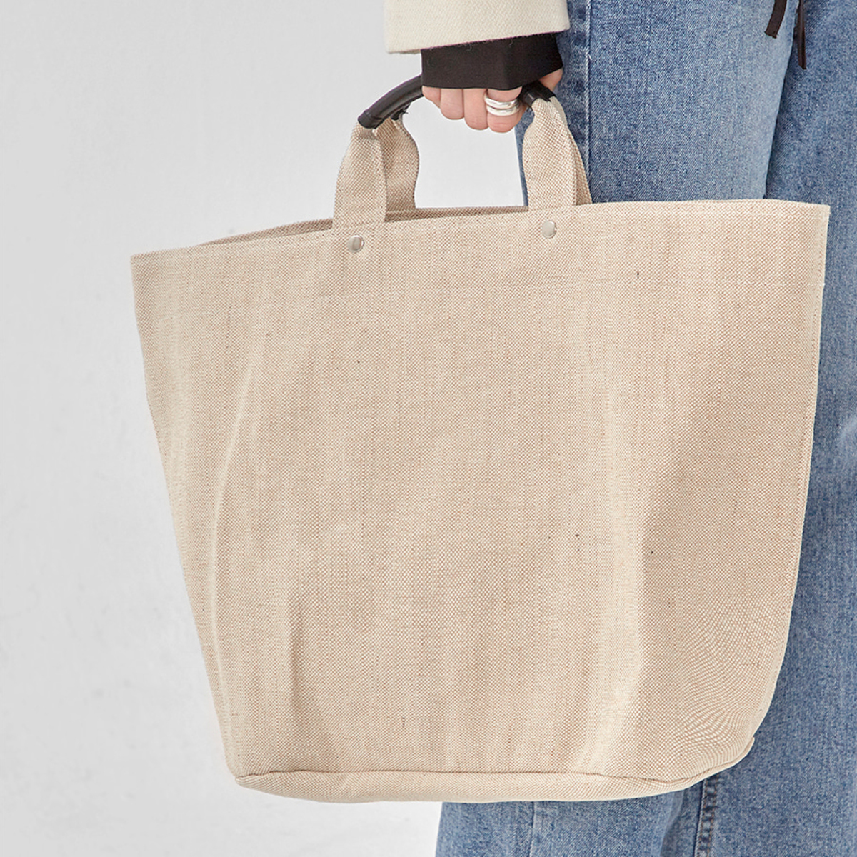 beige tote