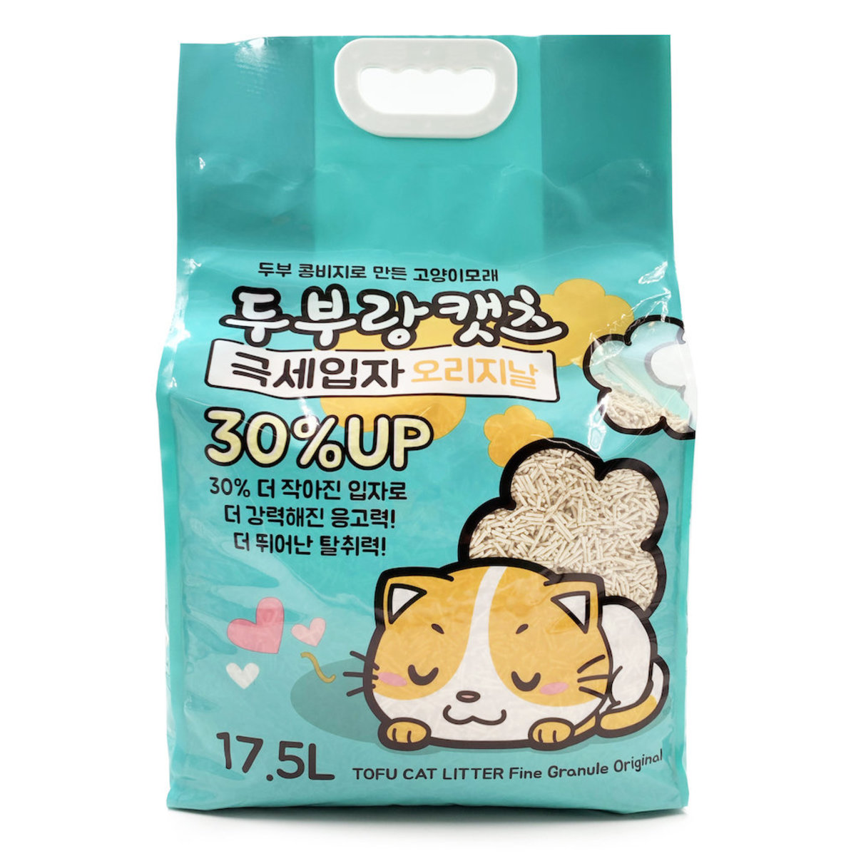 豆腐貓砂極幼條1.5mm-原味17.5L