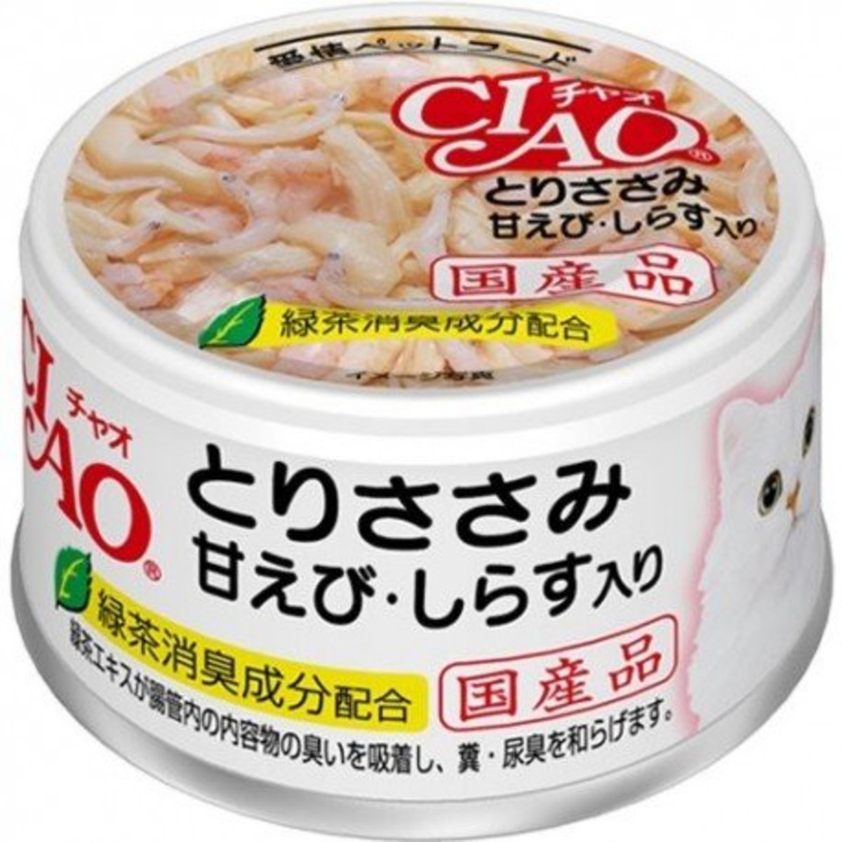CIAO 貓罐頭雞肉甜蝦x白飯魚 85g