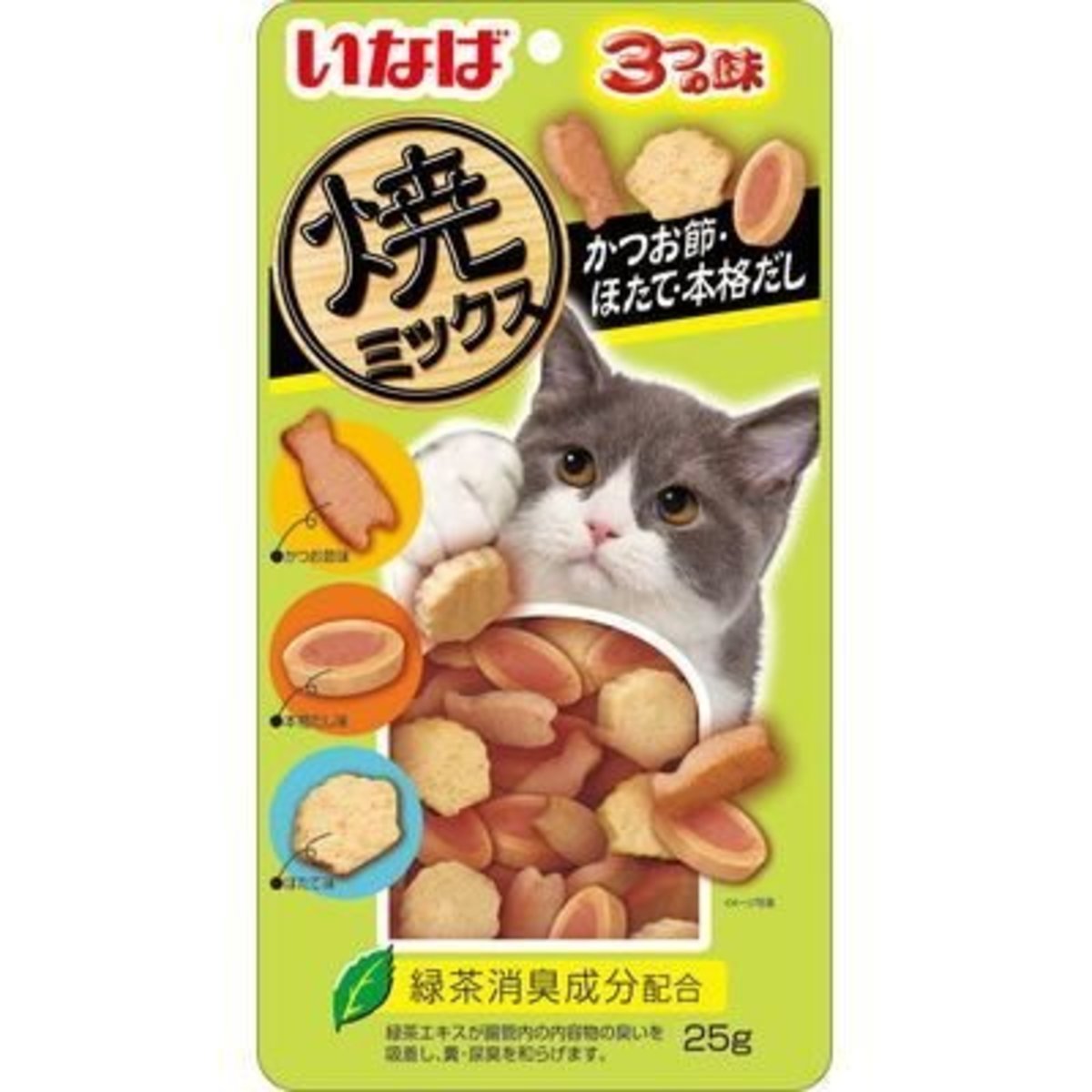 貓貓燒鰹魚餅小食-鰹魚扇貝 25g