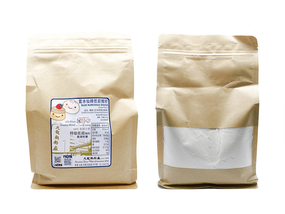 九龍麵粉廠 九龍麵粉廠 藍水仙低筋麵粉1kg 美國小麥香港生產 Big Big Shop 網購平台