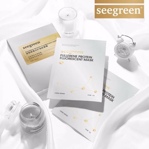 Seegreen 富勒烯蛋白燈泡肌面膜30g 4pcs 香港電視hktvmall 網上購物