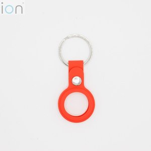 ion - AirTag Soft Jacket Silicone Protective Case Key Ring (Orange Red)