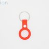 AirTag Soft Jacket Silicone Protective Case Key Ring (Orange Red)