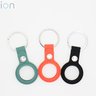 AirTag Soft Jacket Silicone Protective Case Key Ring (Orange Red)