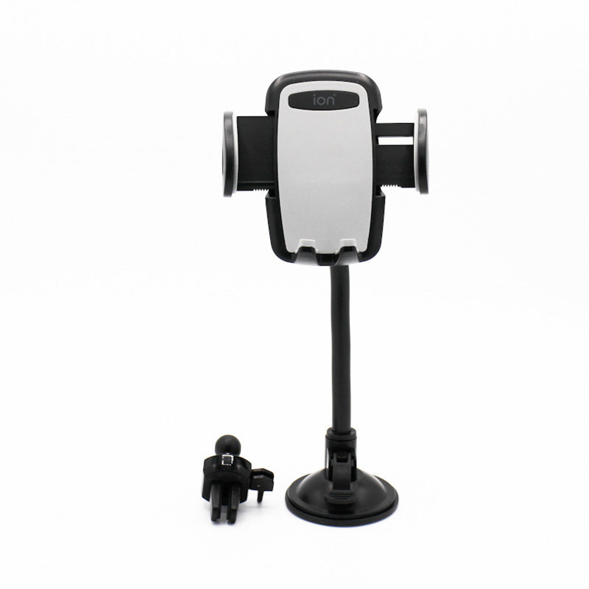 20cm 長臂型3合1按鈕式手機平板多用途汽車支架_全新加強版