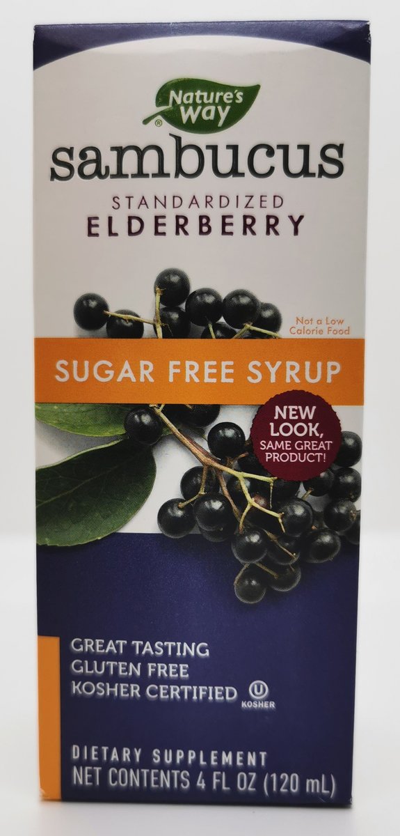 Sambucus standardized Elderberry sugar-free syrup 120ml