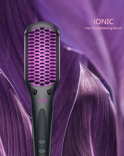TYMO iONIC Hair Straightening Brush Black HC101S - Best Buy
