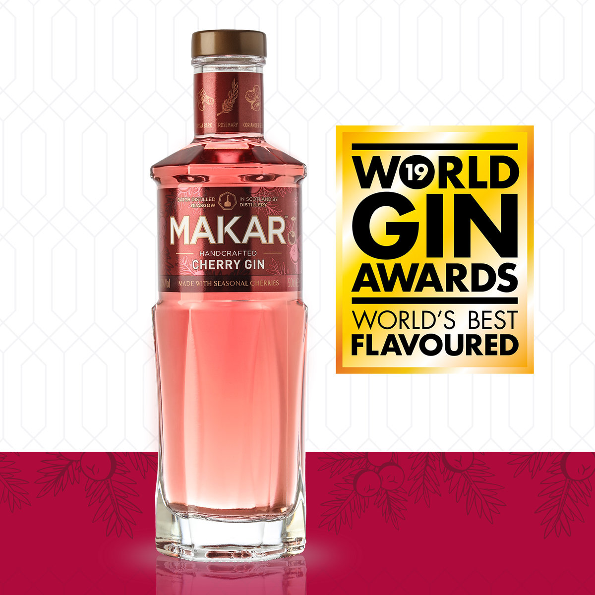 Makar Cherry Gin 40% 500ml