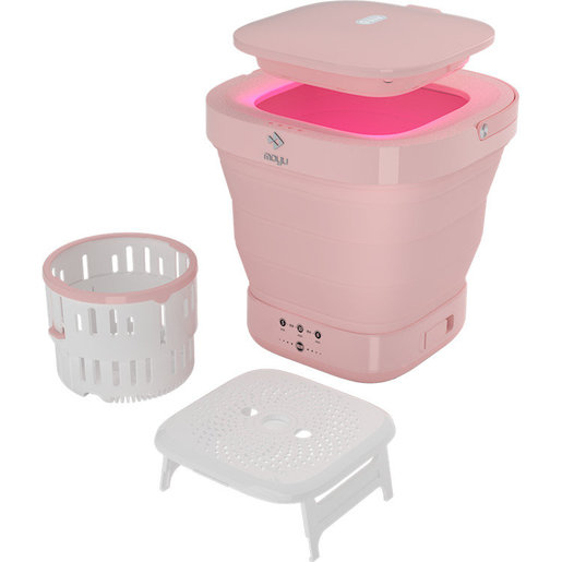 Portable Washing Machine Mini Washer with Drain Basket, Foldable Small  Washer for Underwear, Socks, Baby Clothes, Towels, Delicate Items (White) -  Yahoo Shopping