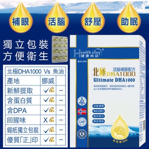 贈品-北極DHA1000活腦補眼配方-12粒-最佳食用期至:2028年4月