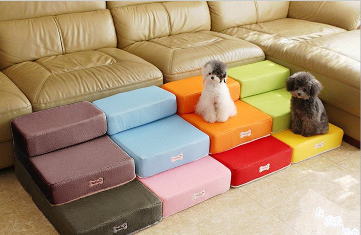Colorful Pet Furniture Pet Stairs - Pink