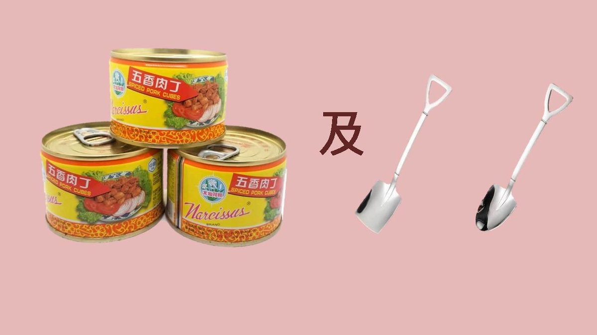 水仙花牌 五香肉丁 3 罐裝 及不銹鋼鏟型湯匙 2支 價值34 90元 Hktvmall 香港最大網購平台