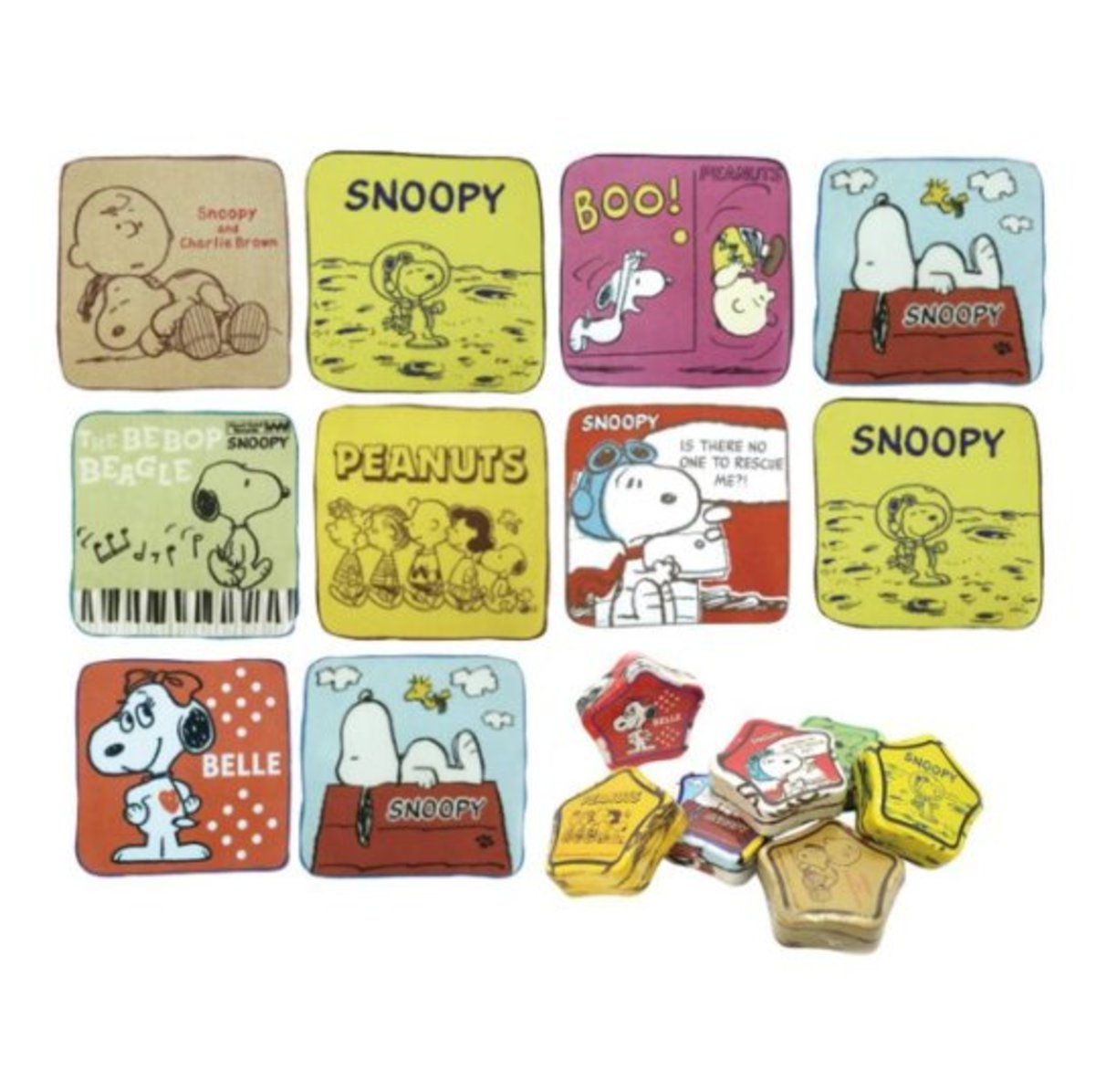 日本SNOOPY 史路比手帕 (8條) [平行進口]