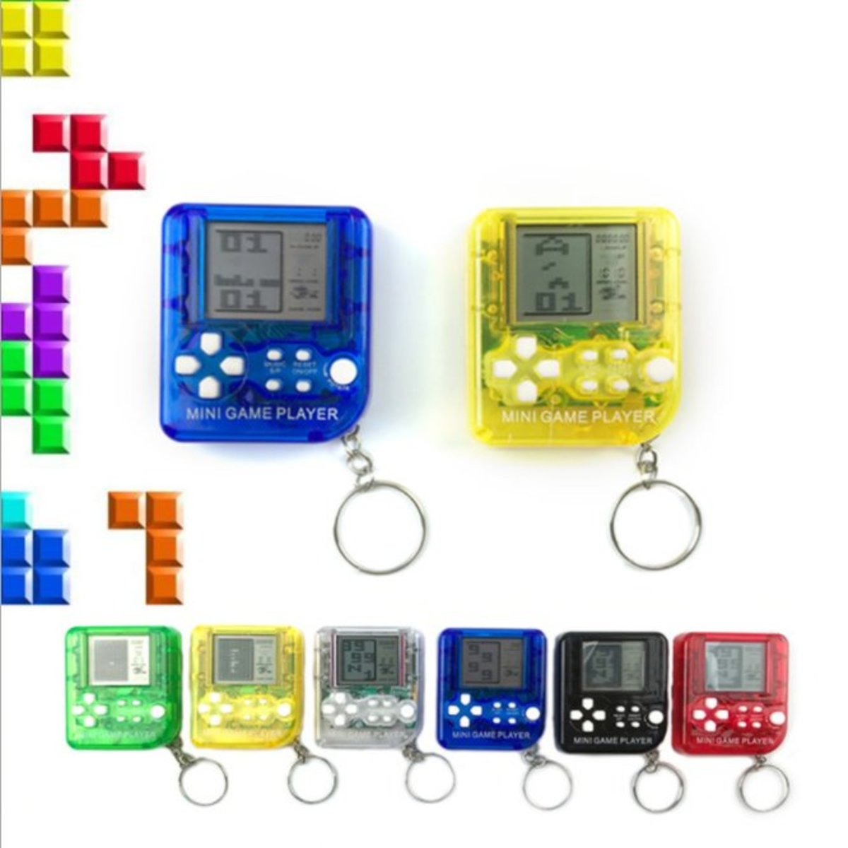 JP Yen | (Random Colour/Tetris) Portable, Mini, Classic, Retro Tetris Game  Console Keychain x 1pc | HKTVmall The Largest HK Shopping Platform