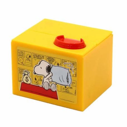 Shine Snoopy Japan HOT Item Figure Steel Coin Bank w Sound