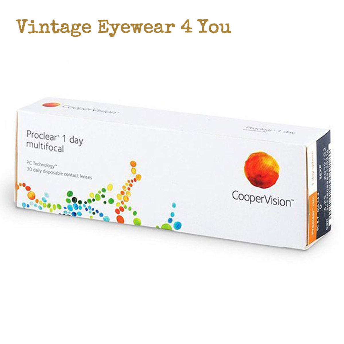 Coopervision Proclear 1 Day Multifocal 每日即棄漸進多焦點 老花 隱形眼鏡一盒30片•原裝行貨