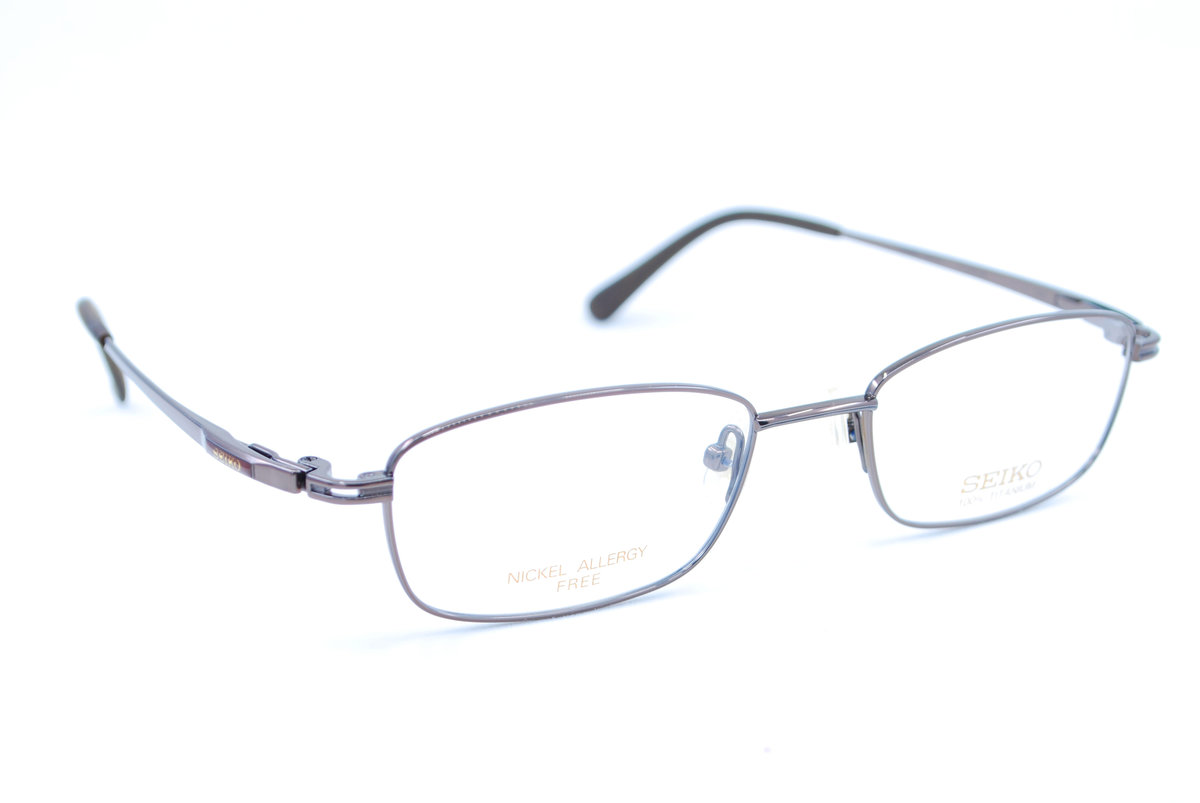 SEIKO | 連平光鏡片- T-607 638 灰色鈦框眼鏡| 顏色: 灰色| 尺碼: 平光 