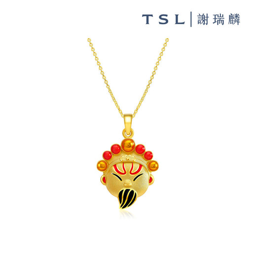 ネックレス 香港TSL謝瑞麟 ペンダント 分厚い 