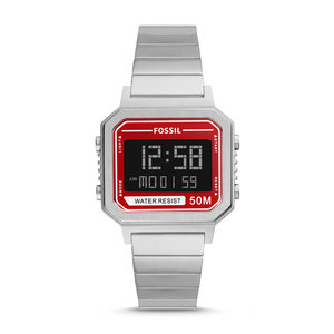Fossil Slater Digital Stainless Steel 