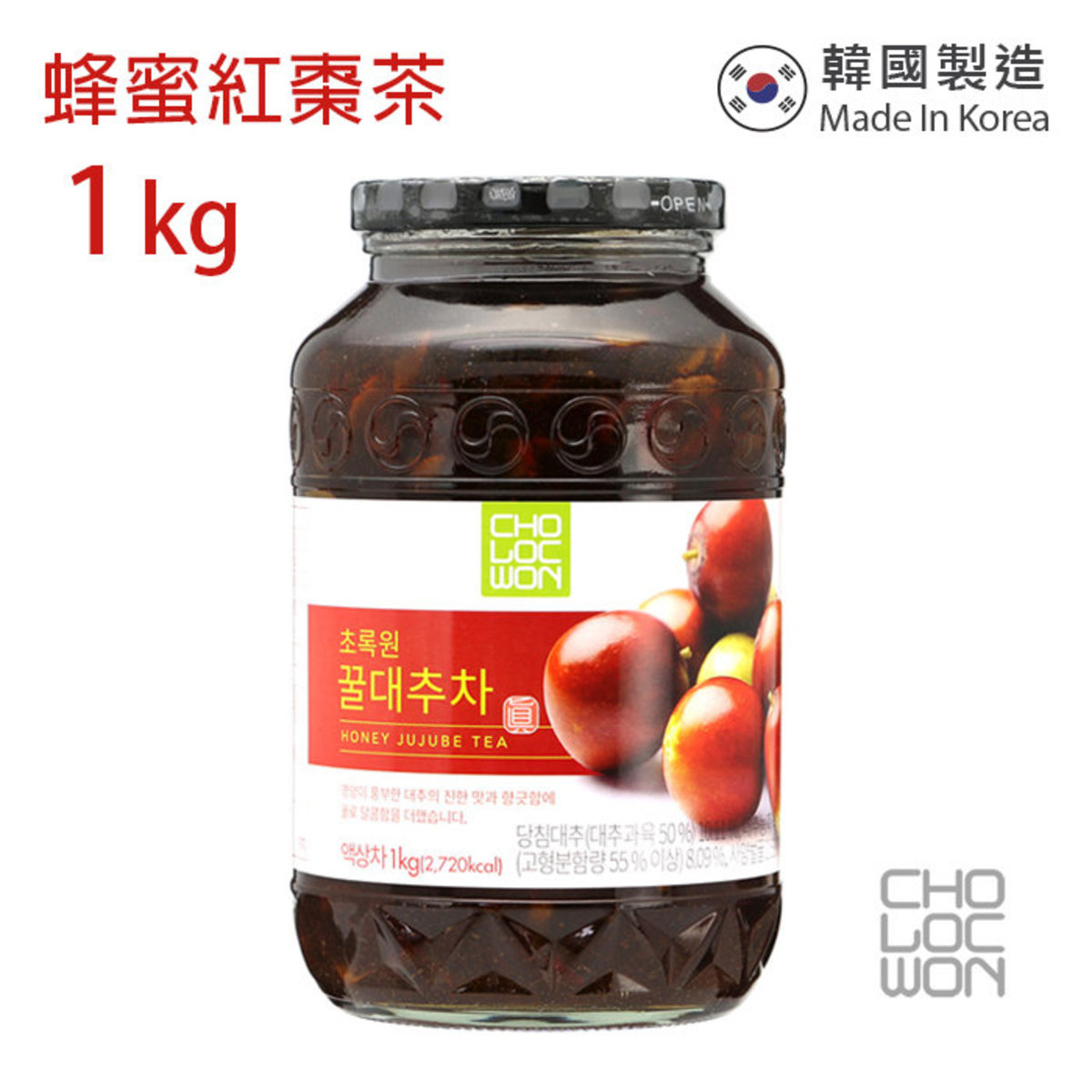 CHOLOCWON | Korean Honey Jujube Tea -1kg (1pc) [Hot