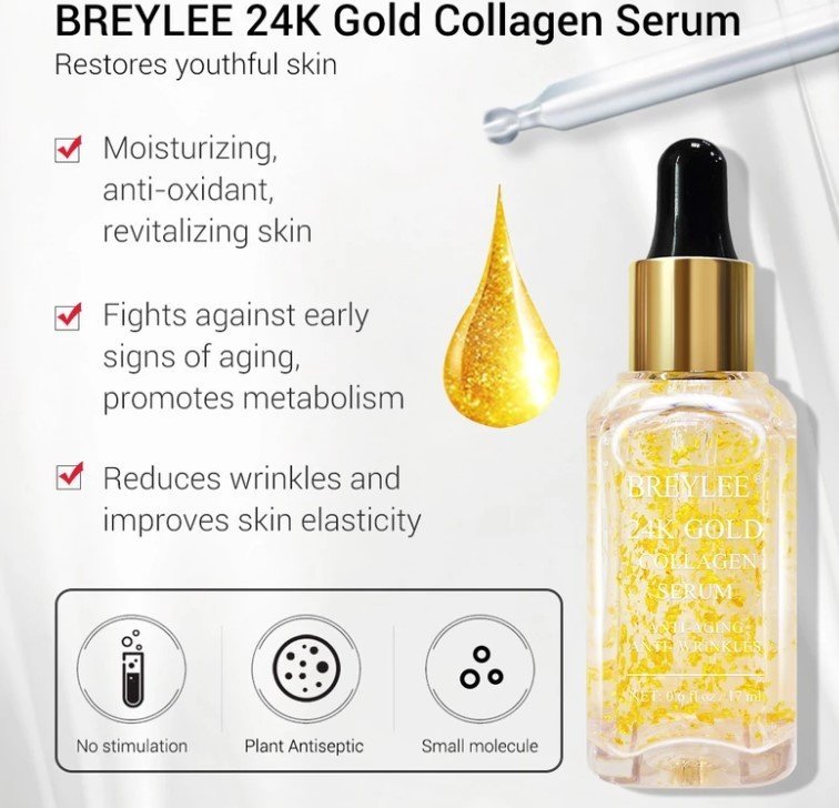 24k gold collagen serum