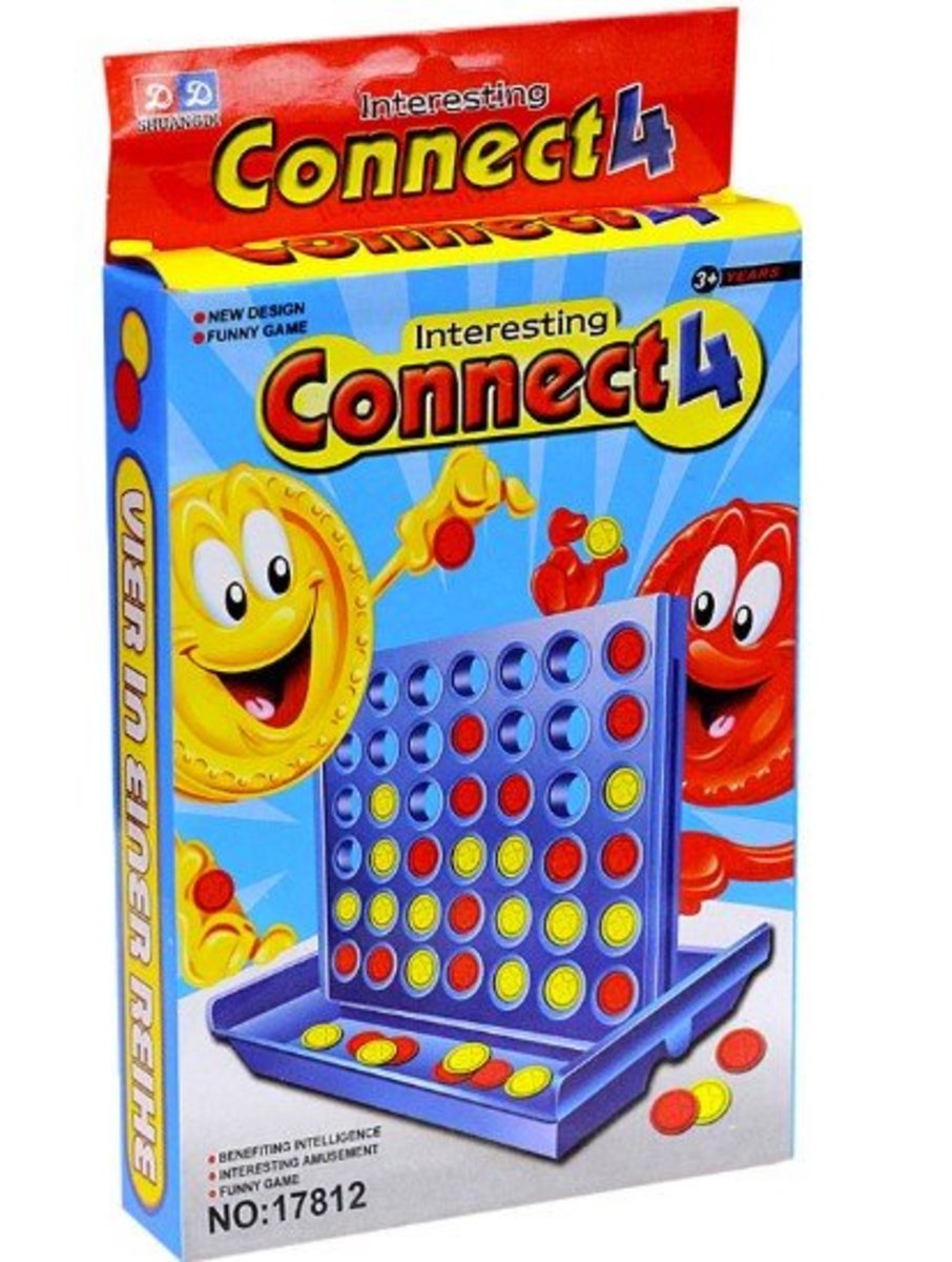Connect4 四子連環棋 四連環兒童玩具 屏風式四子棋 {H4b2}