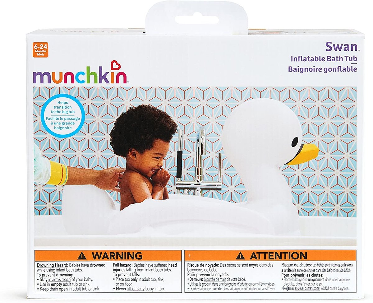 Munchkin inflatable bath store tub