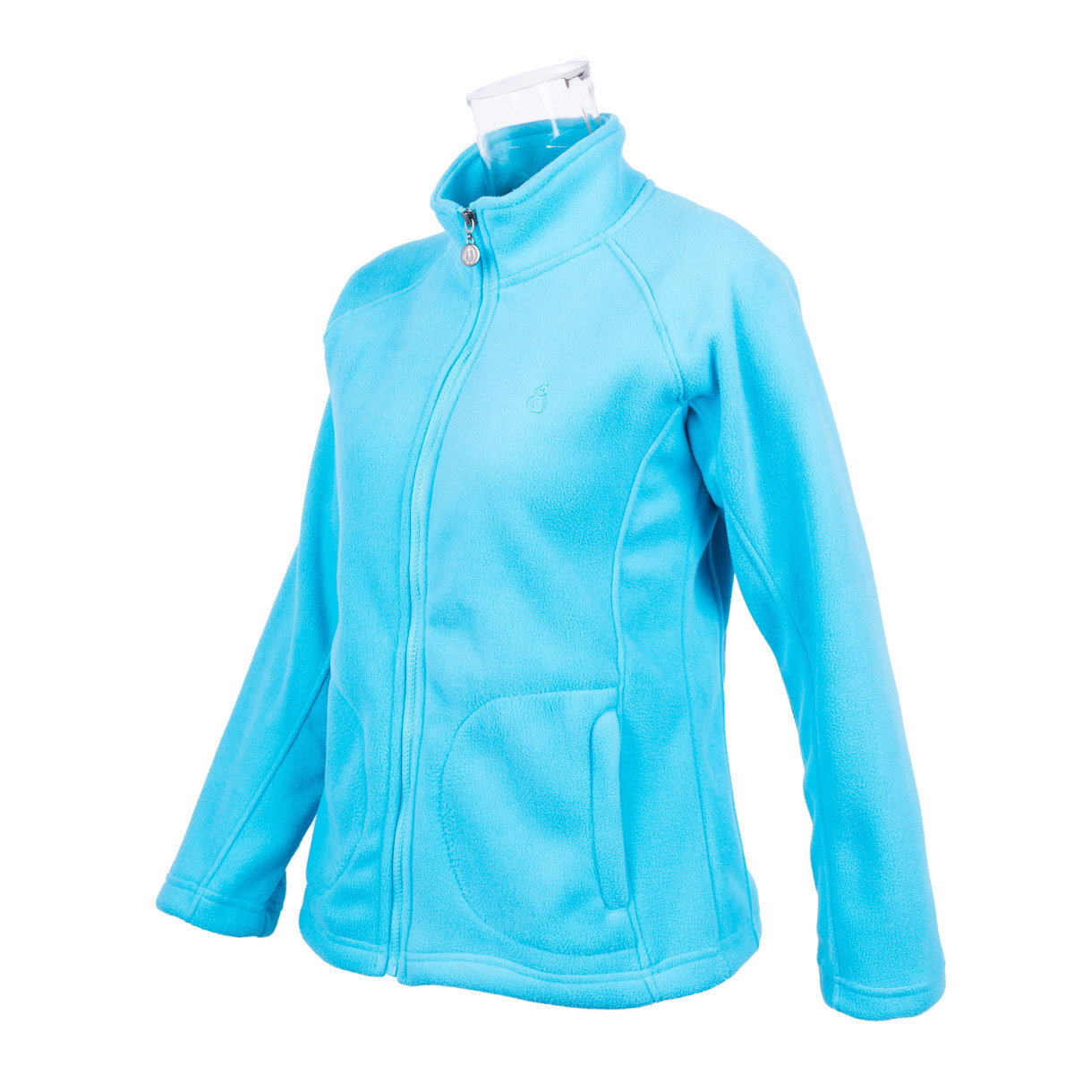 pale blue fleece jacket