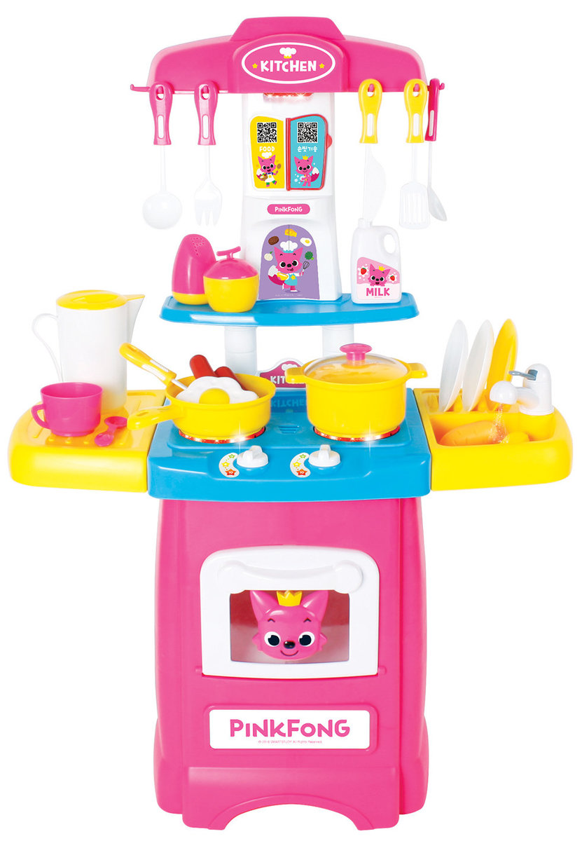 Pinkfong Baby Shark Family Melody Fruit Cut Kitchen Case Play Set Korean Songs 
