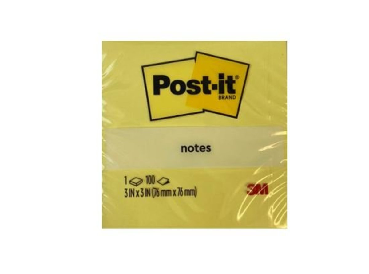 Notes 3"x3" Yellow (654)