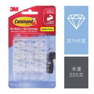 Command™ Clear Decorating Clips - 17026CLR