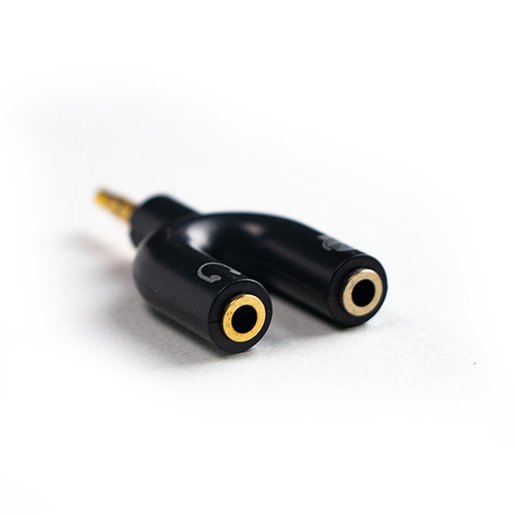 Maxlink U型二合一麥克風耳機分線器耳麥轉接線音源線3 5mm 電腦手機一分二k歌神器3環4節轉換器轉換頭