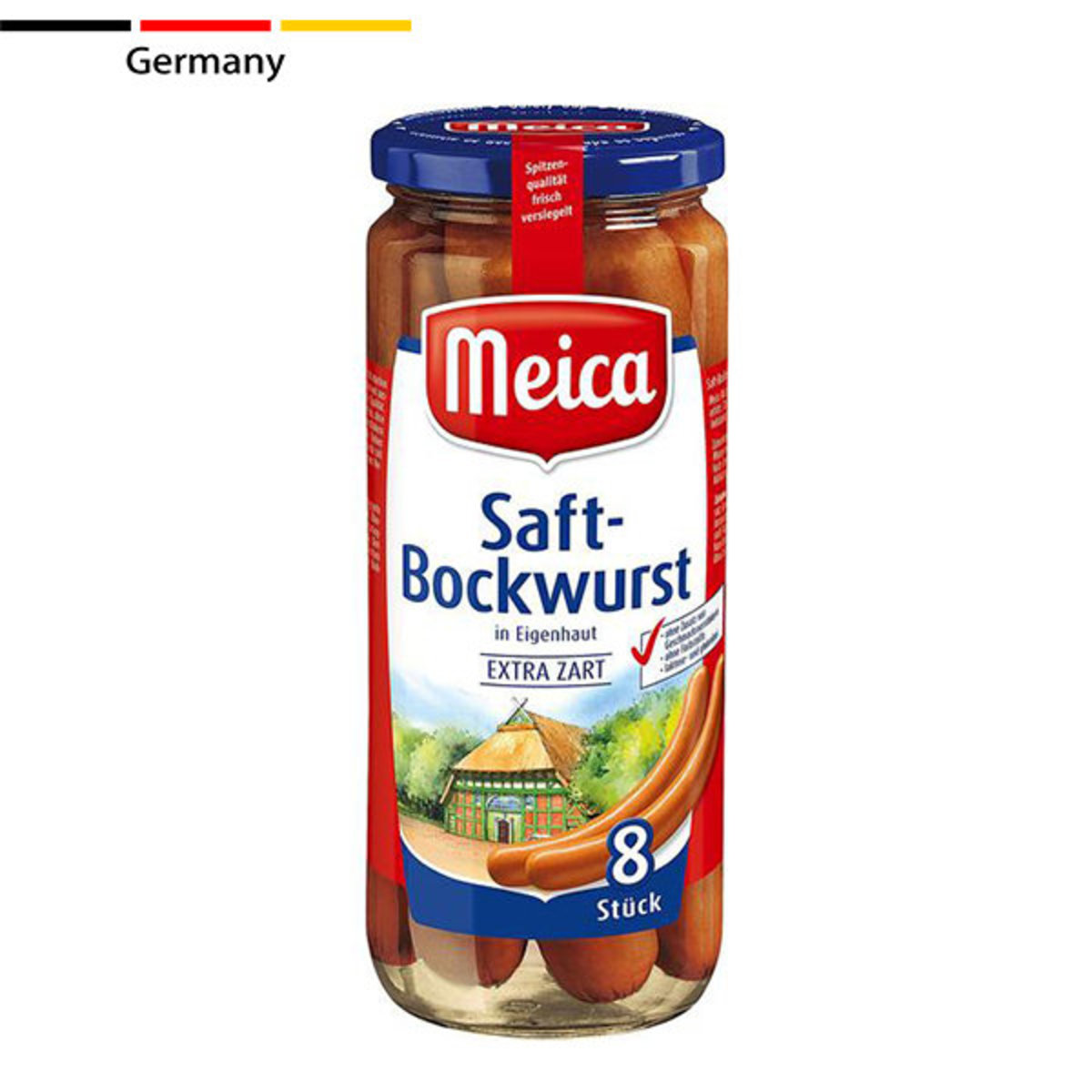 Bockwuerstchen - Smoked Pork Sausages (8 pieces) - 540G (Parallel Import)