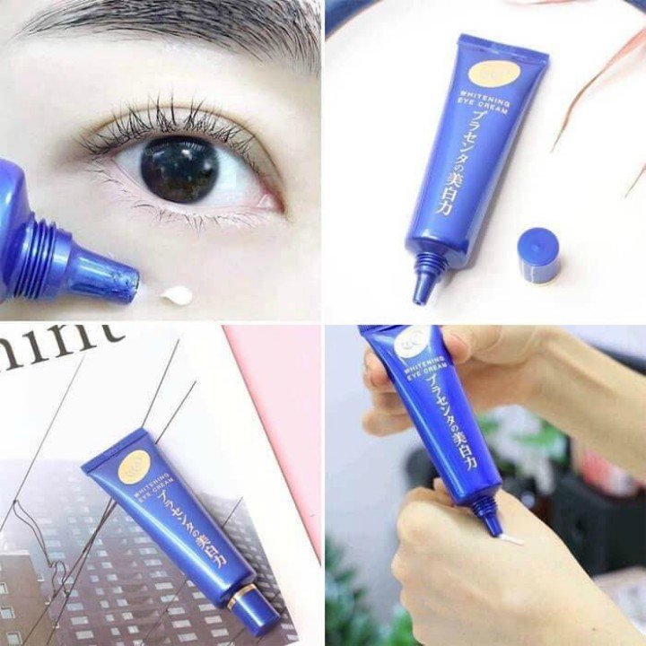 meishoku medicated placenta whitening eye cream 30g