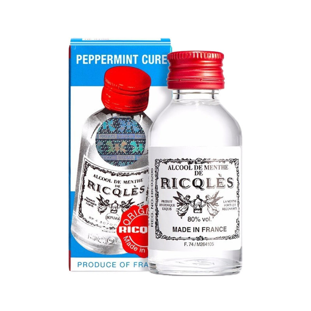 Ricqles - Alcool De Menthe- 5CL - 5 cl
