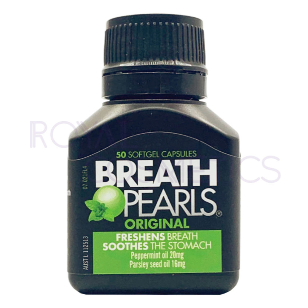 Breath Pearls 50 Count Breath Freshener Stomach Soother  (9310555005117)
