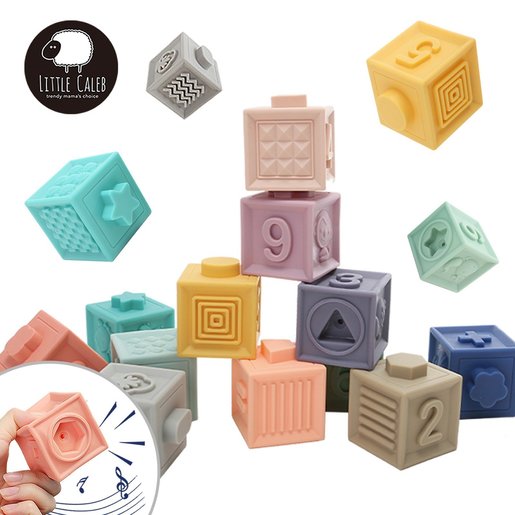 silicone baby blocks