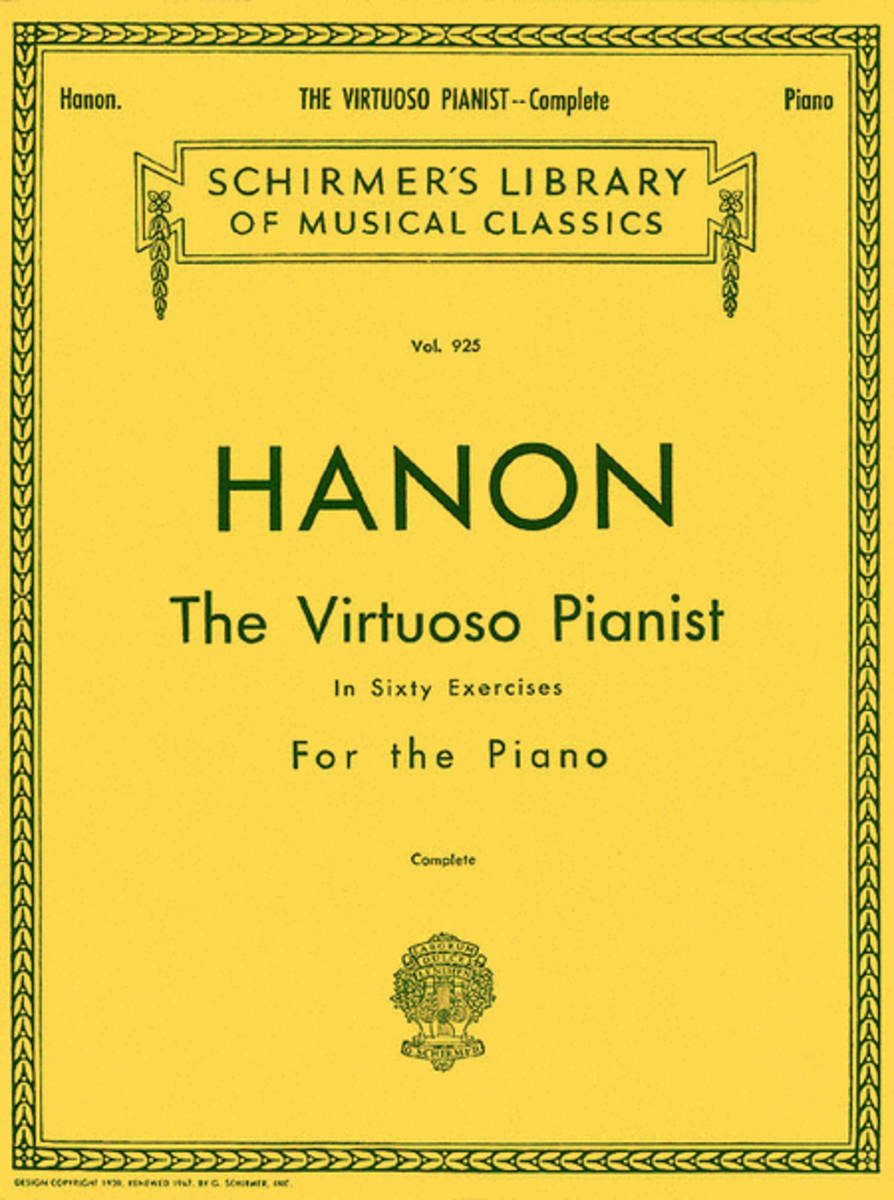 HANON – VIRTUOSO PIANIST IN 60 EXERCISES Vol.925 – COMPLETE