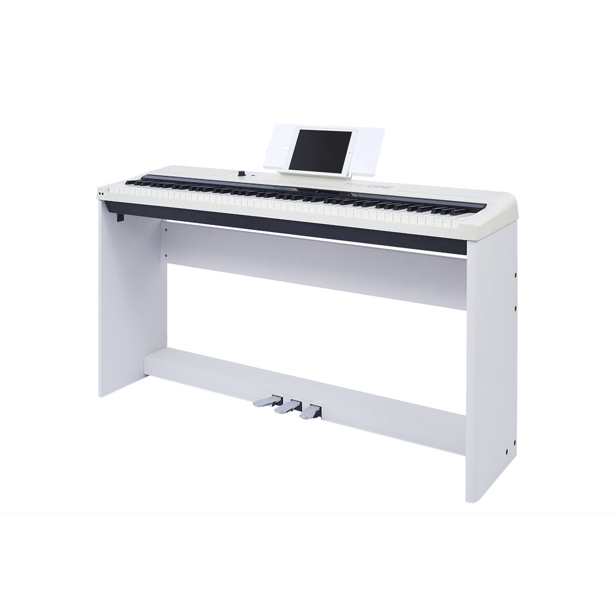 The One 智能鋼琴便携版 數碼琴盤 木琴架 三踏板 白色 香港電視hktvmall 網上購物