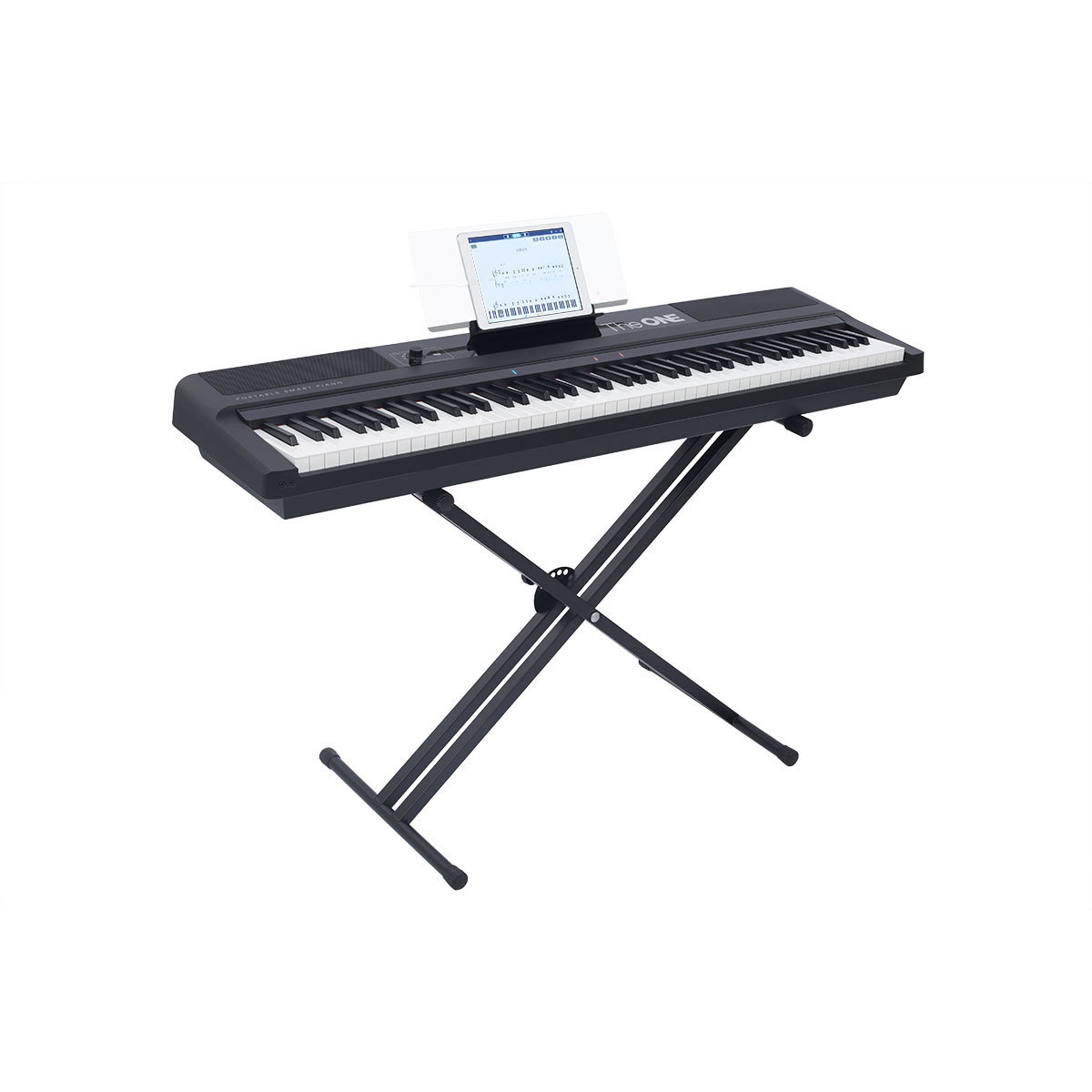 Smart Keyboard Pro TON1 (portable digital piano keyboard +  X stand) - Black