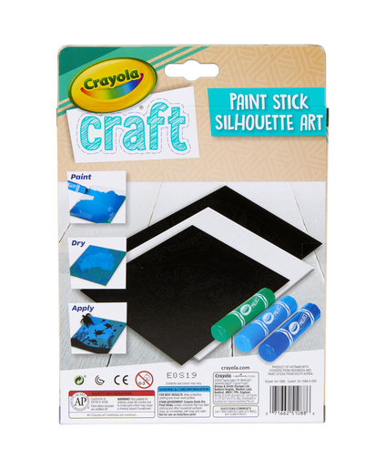 Crayola Craft, Paint Stick Silhouette Art, Set 3