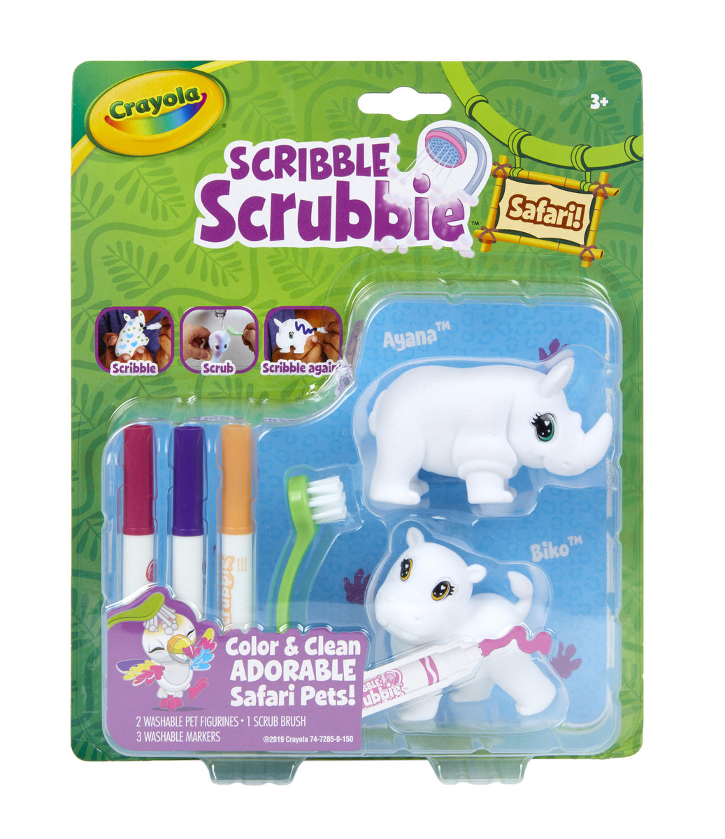 Crayola | 2Ct S/Scrubbie Safari,Pack2,6Pk | HKTVmall Largest HK Shopping