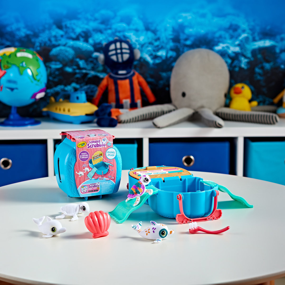 Crayola Scribble Scrubbie Ocean Pets Seashell Splash Play Set – Crayola  Canada