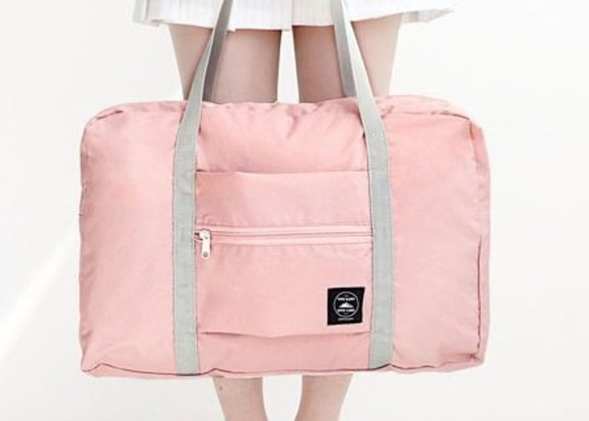 pink carry bag