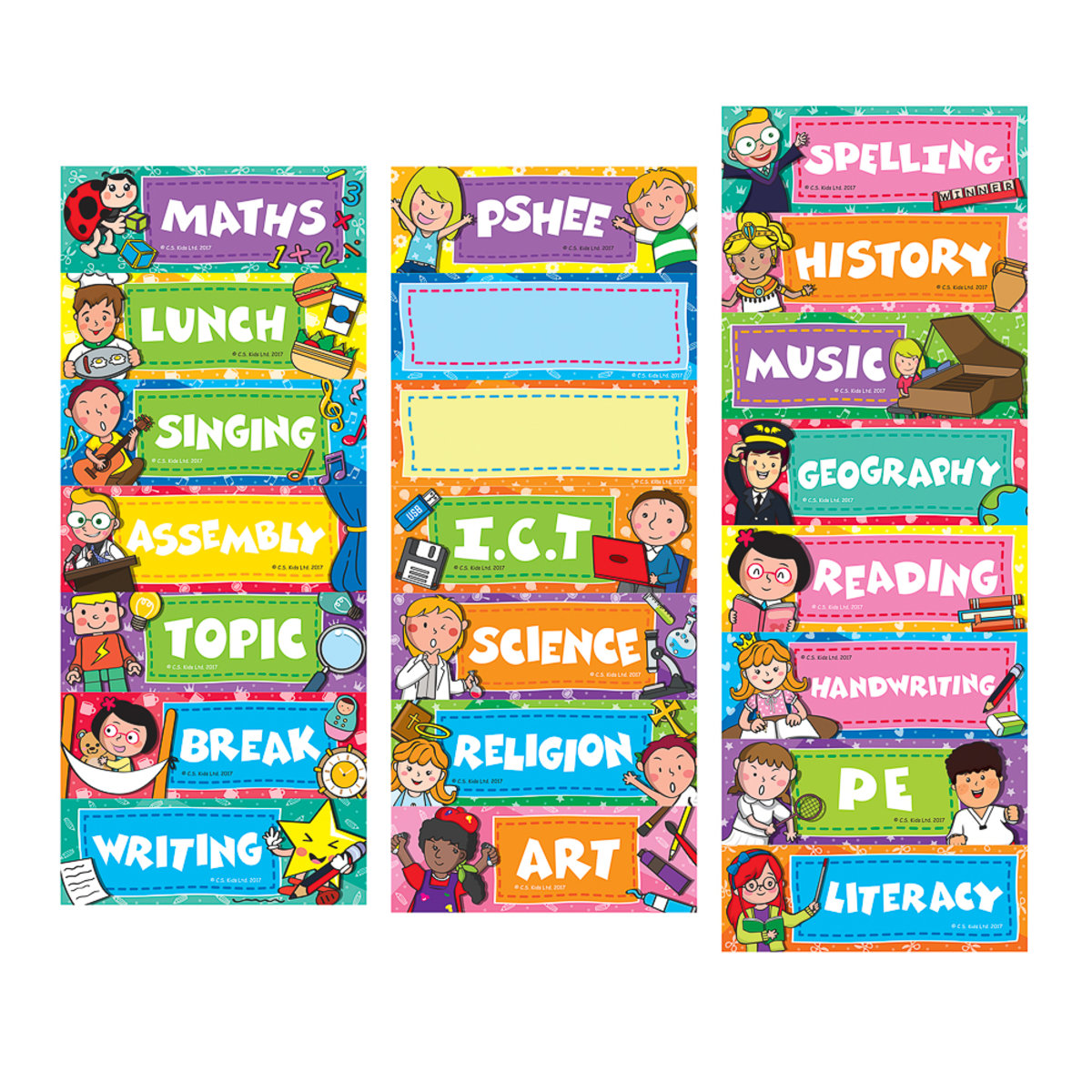 KS2 Magnetic Subject Signs (22 Signs)