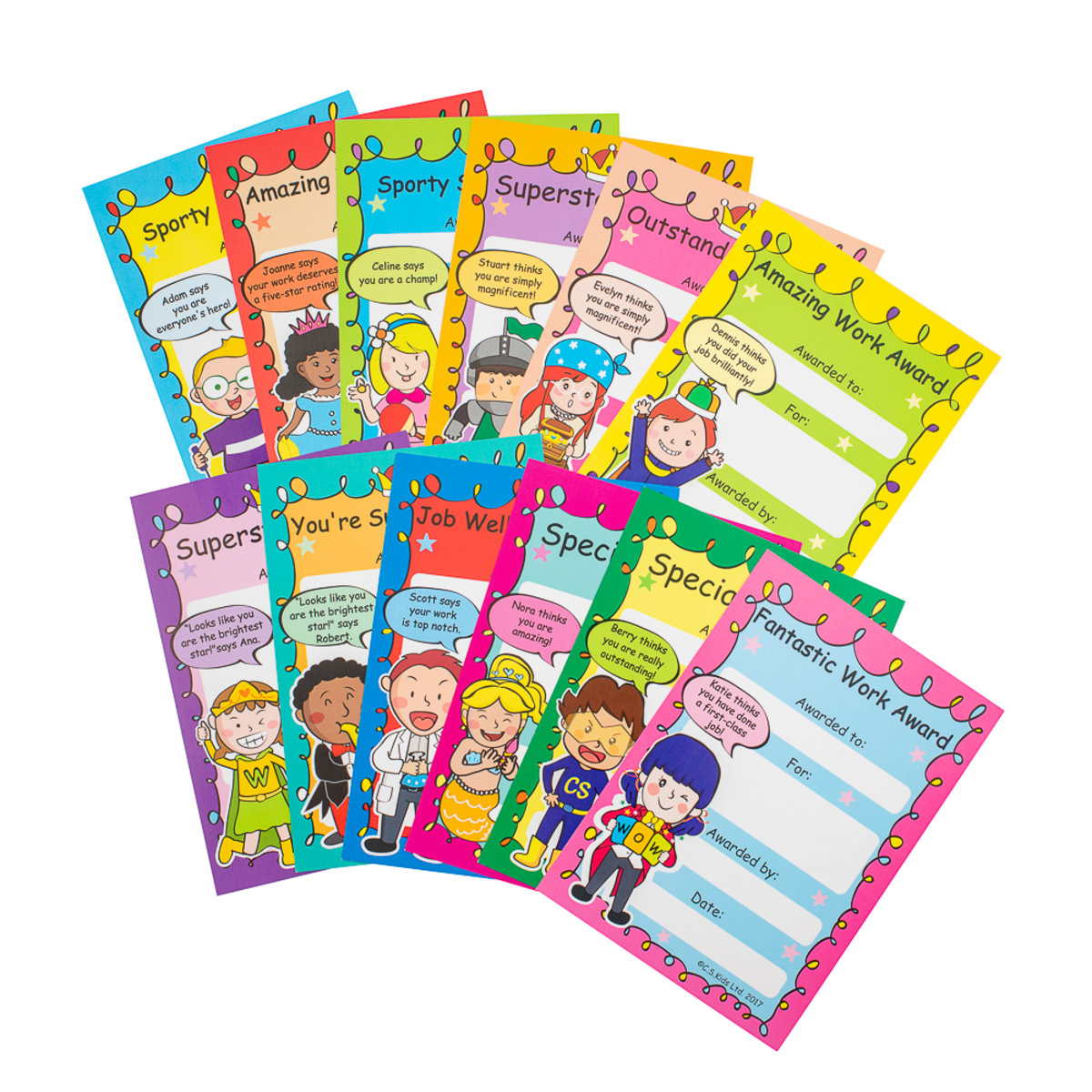 Assorted Certificates (Pack of 36)