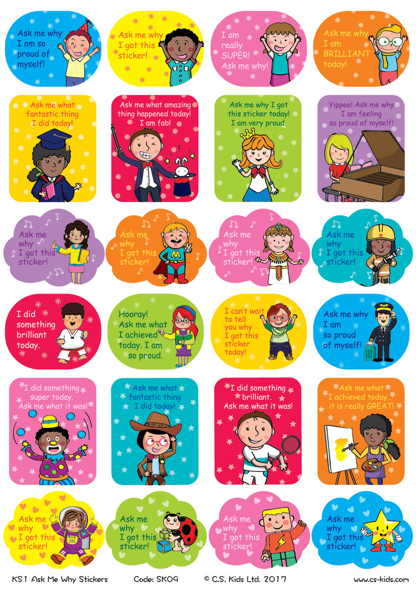 KS1 Ask Me Why Stickers (Pack of 144)