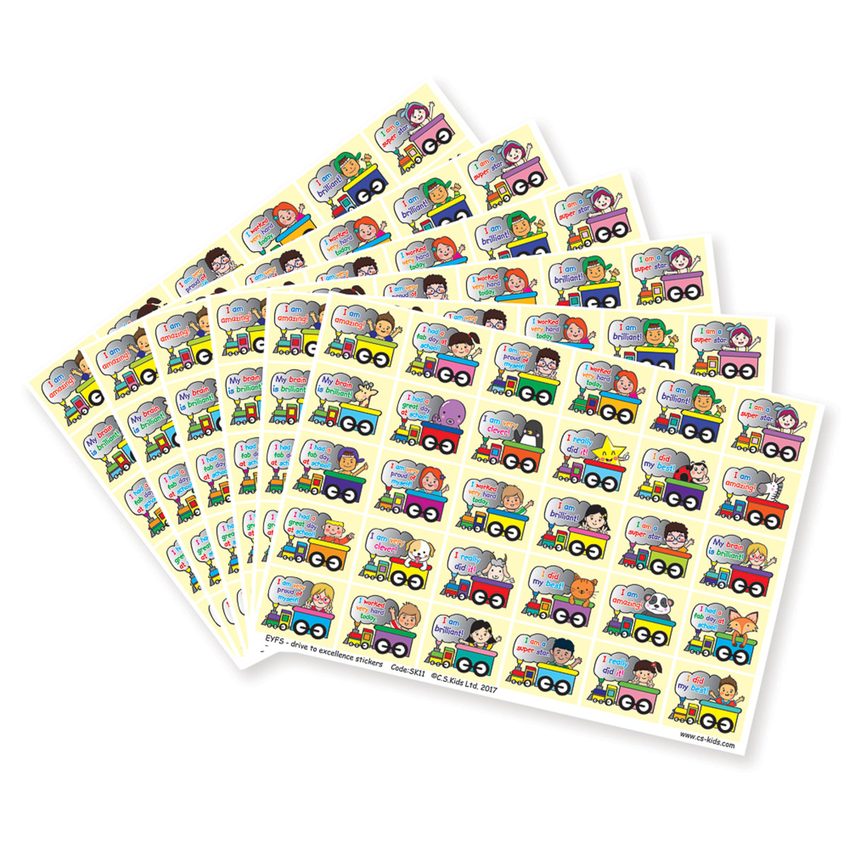 EYFS - Drive To Excellence Stickers (Pack of 180)